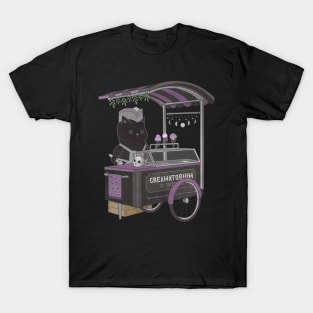 Creamatorium Cat Ice Cream Cart T-Shirt